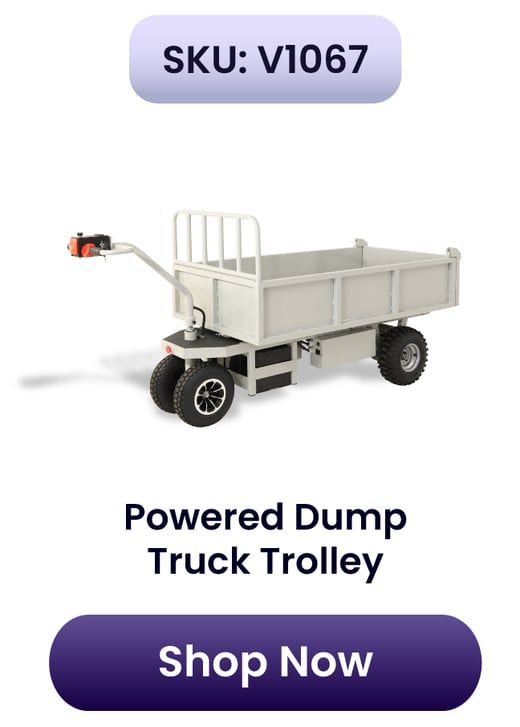 V1067-Powered Dump Truck Trolley - Special Ends Soon! 