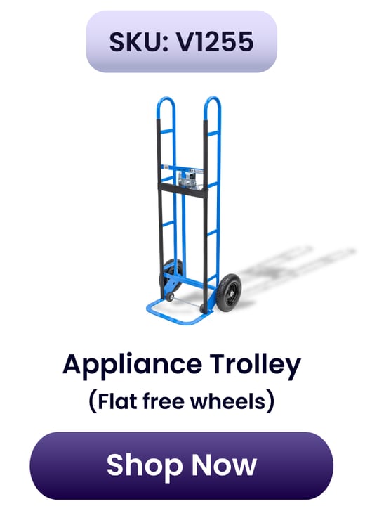V1255-Heavy Duty Appliance Trolley (Flat free wheels) - Special Ends Soon! 