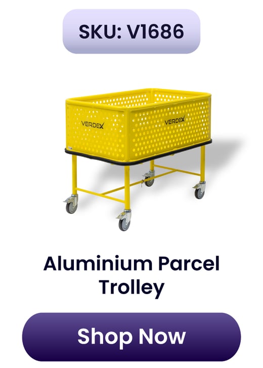 V1686- Aluminium Parcel Trolley - Special Ends Soon!