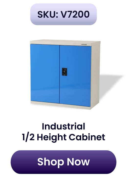 v7200 - Half Height Industrial Storage Cabinet & Drawer Unit - Special Ends Soon! 
