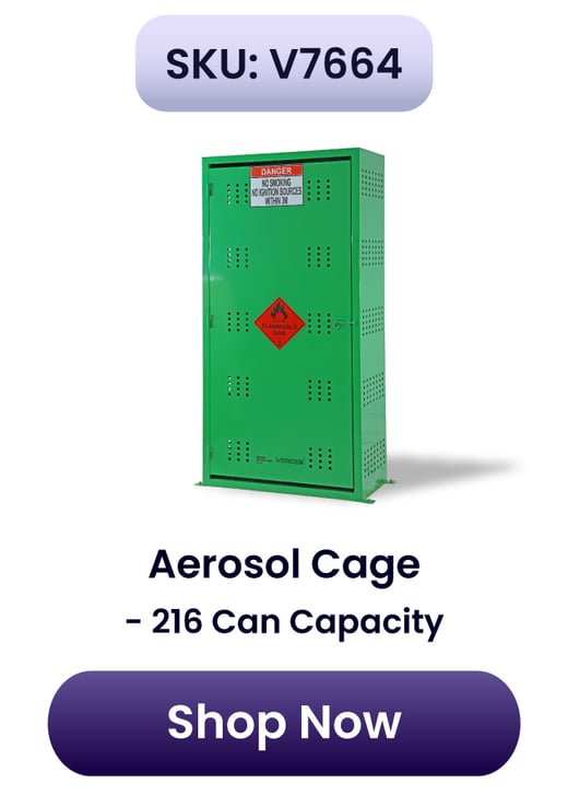 V7664-Aerosol Cage - 216 Can Capacity (Upright) - Special Ends Soon! 